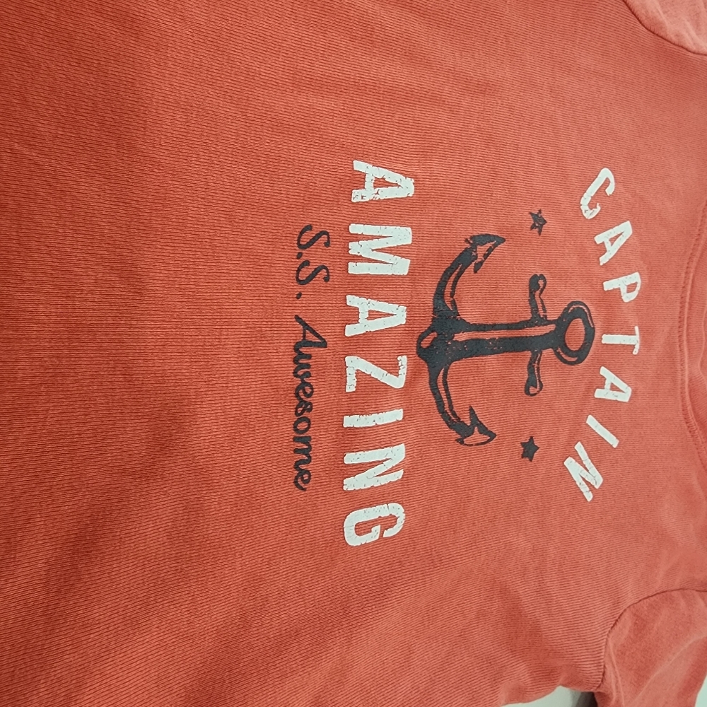 [ Carter's] size 6, boys coral and gray pajama set- " captain awesome "⚓️🔱 - Picture 4 of 13